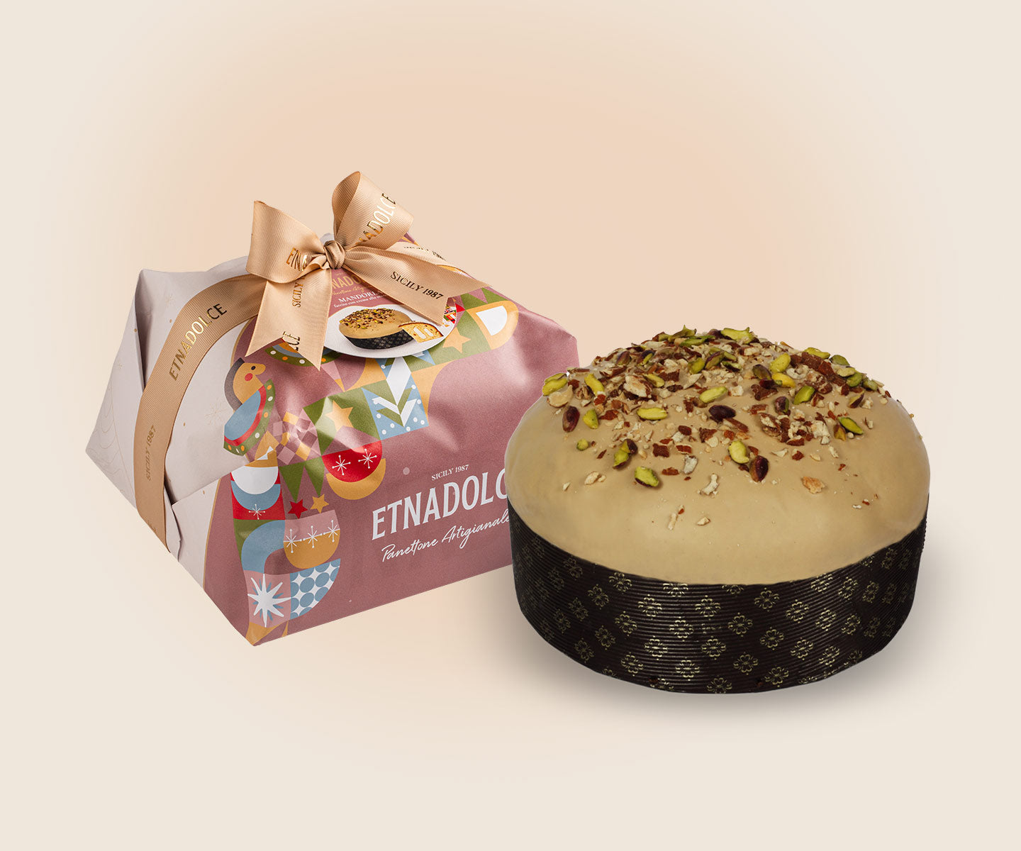 Panettone con crema alla Mandorla kg 1 – Incarto