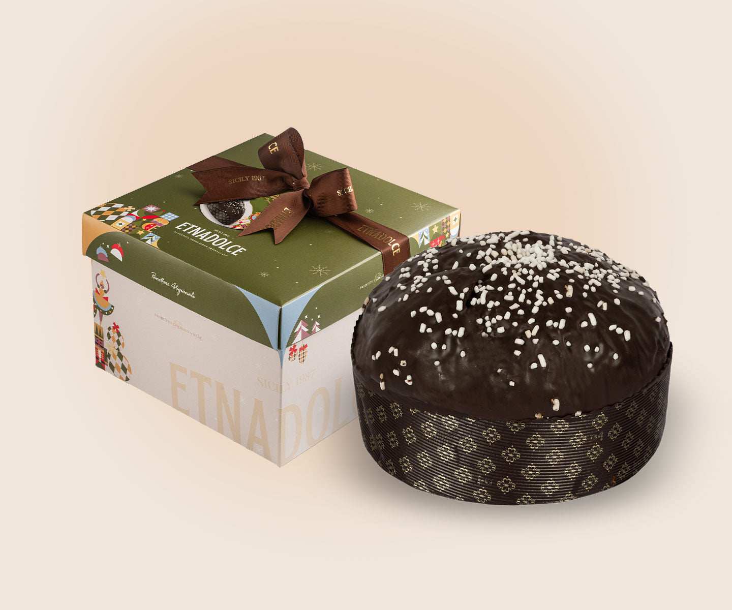 Panettone Pera e cioccolato kg 1 – scatola