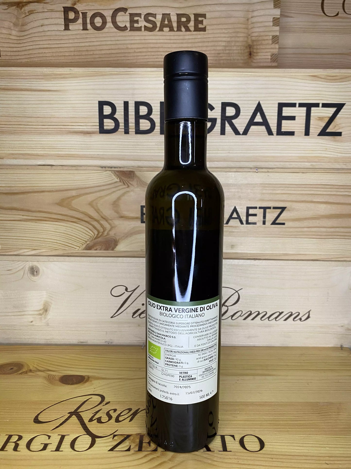 Olio Extra Vergine di Oliva Biologico Antonelli