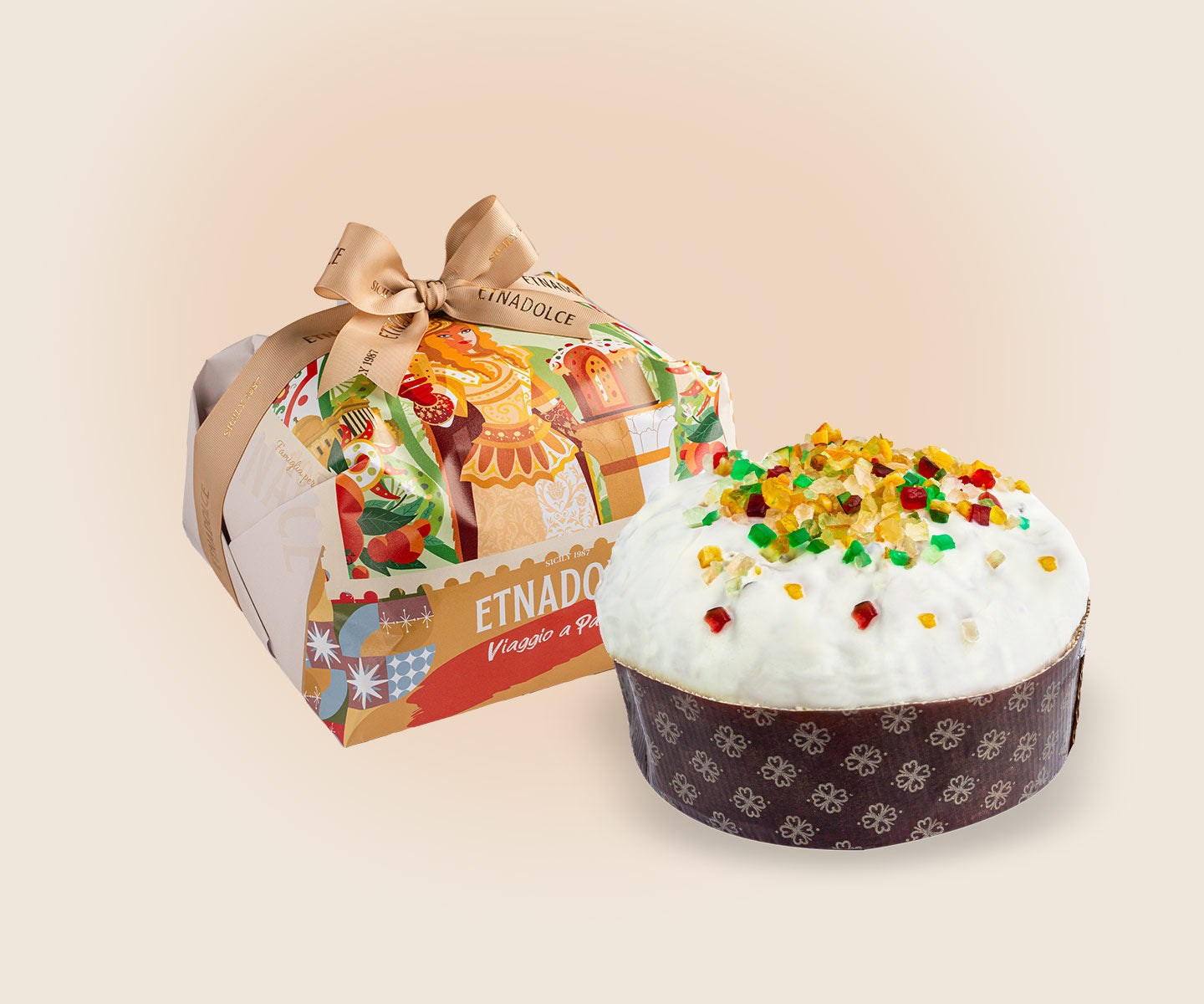 Panettone Cassata Siciliana kg 1 – Incarto a mano