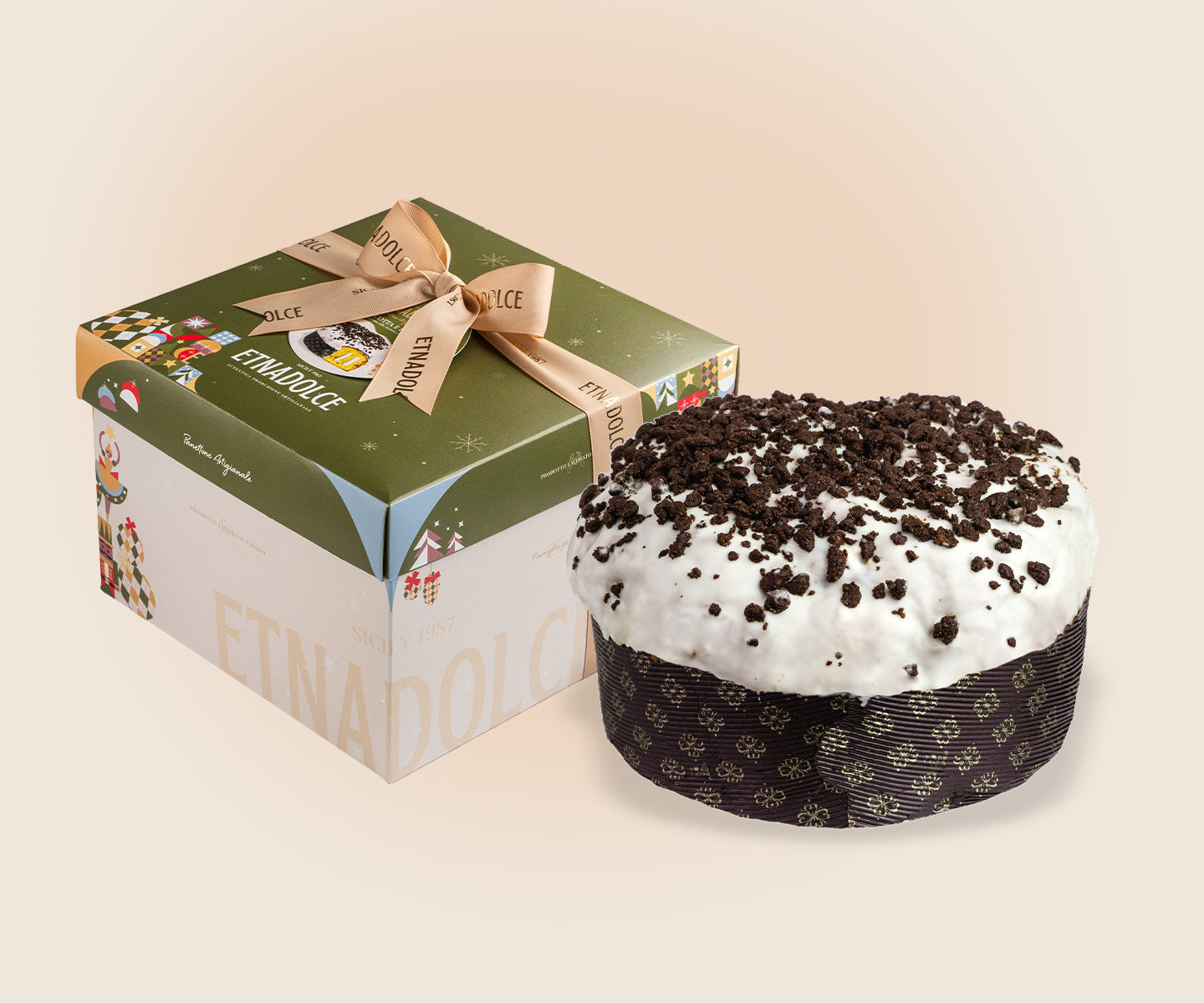 Panettone con crema di Ricotta e Pera kg 1 – Scatola