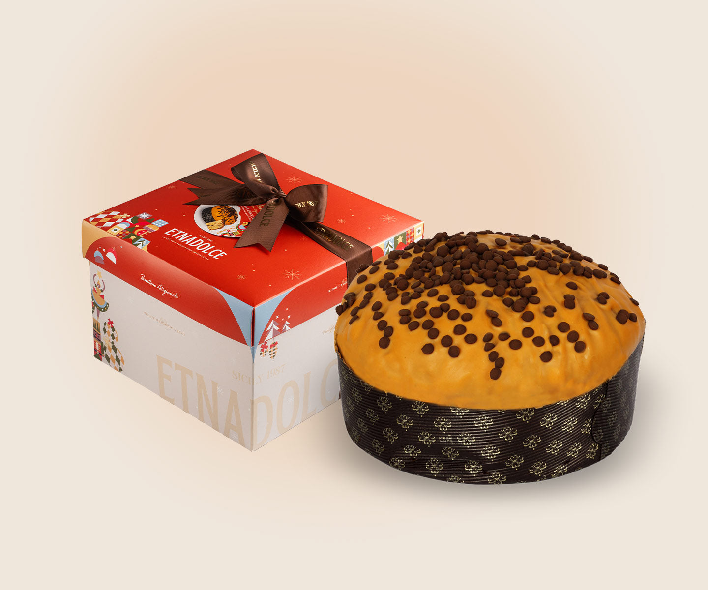 Panettone Arancia e cioccolato da Kg 1 – Scatola