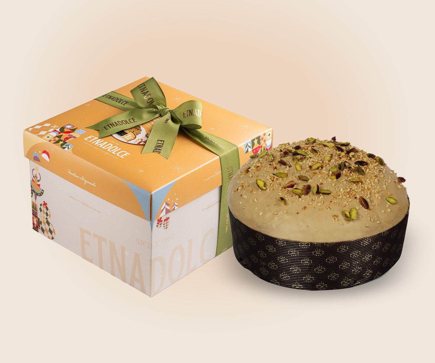 Panettone con crema alla Nocciola kg 1 – scatola