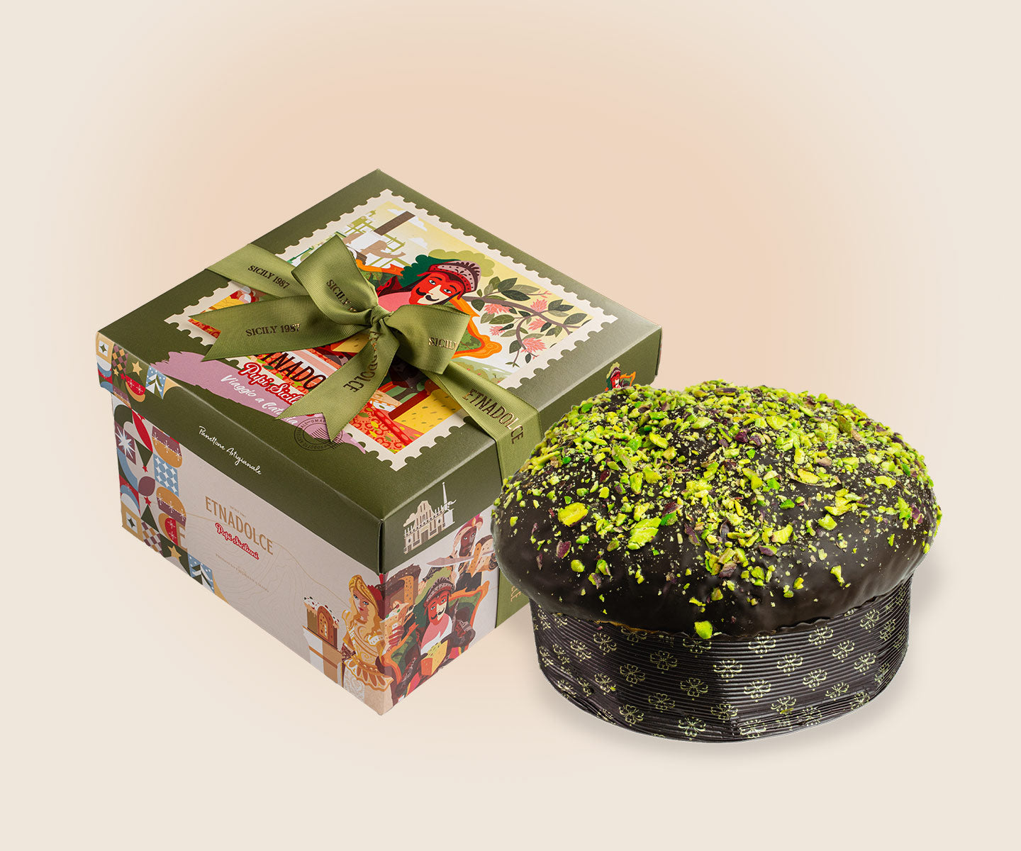 Panettone Vulcano e Pistacchio Salato 1Kg
