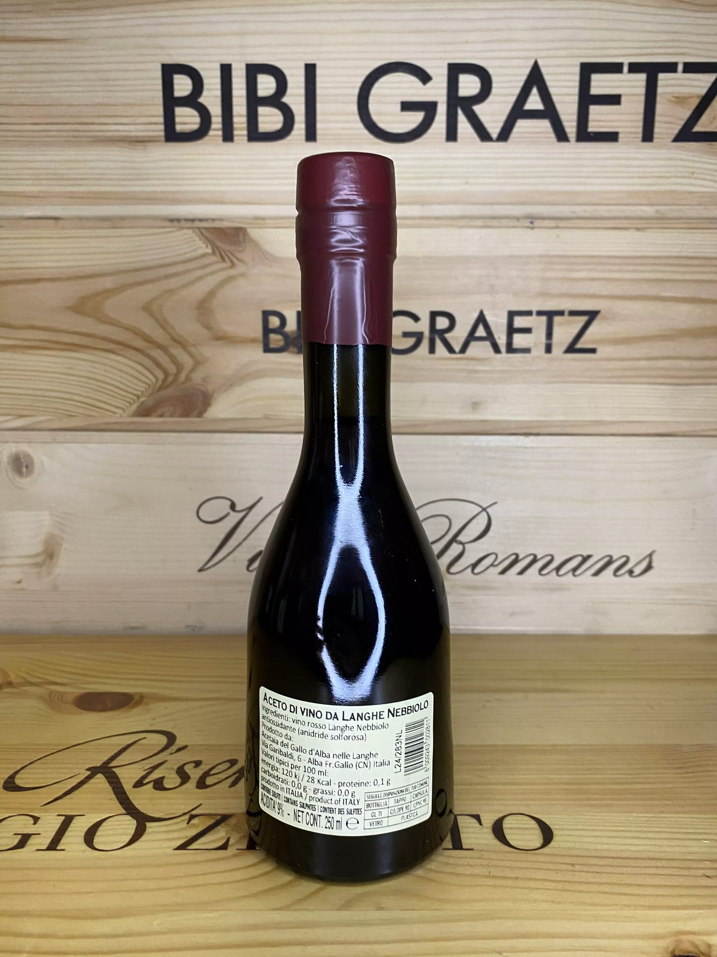 Aceto di Vino Rosso delle Langhe – Acetaia del Gallo d’Alba