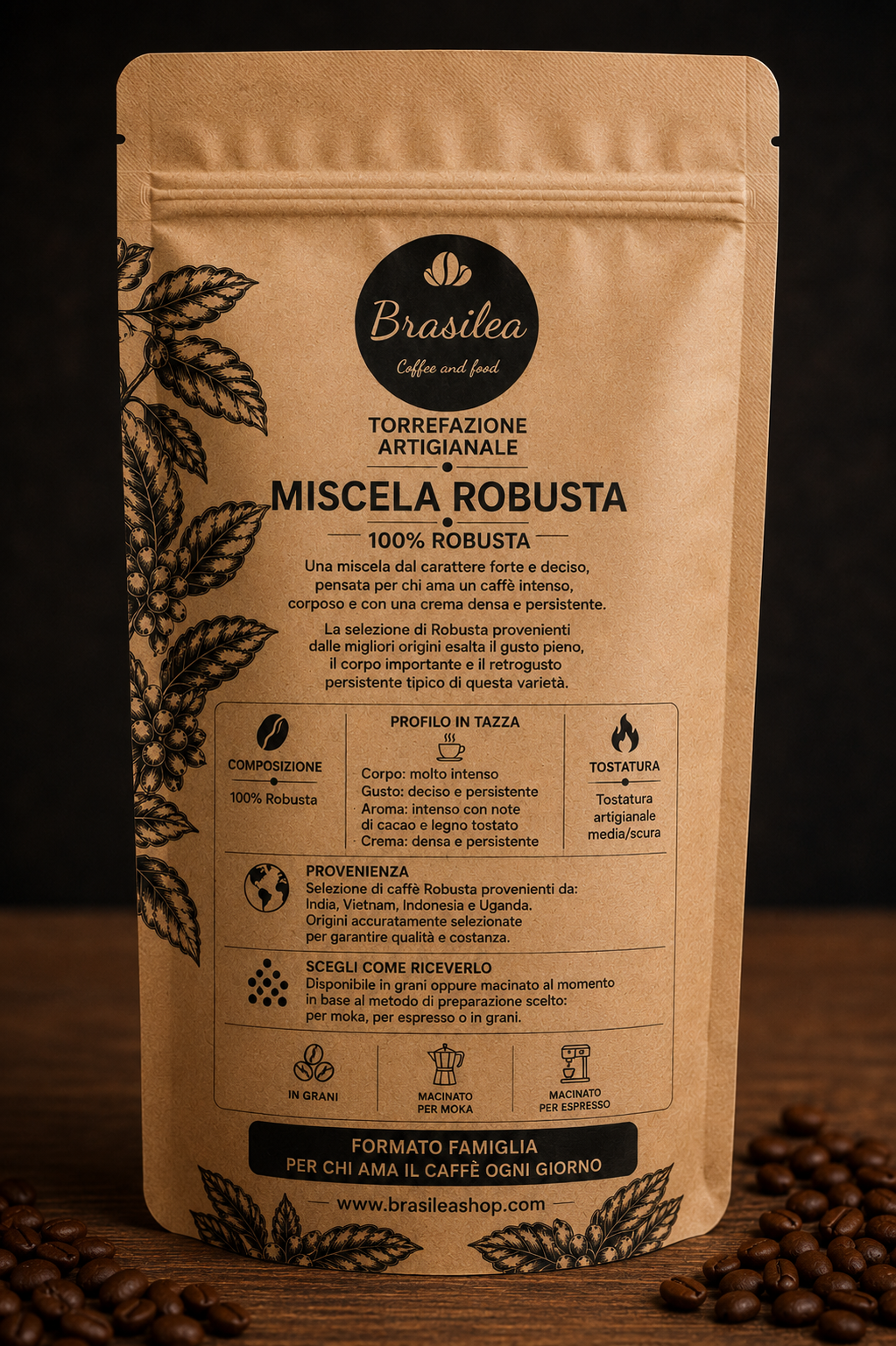Miscela Robusta Caffè Brasilea